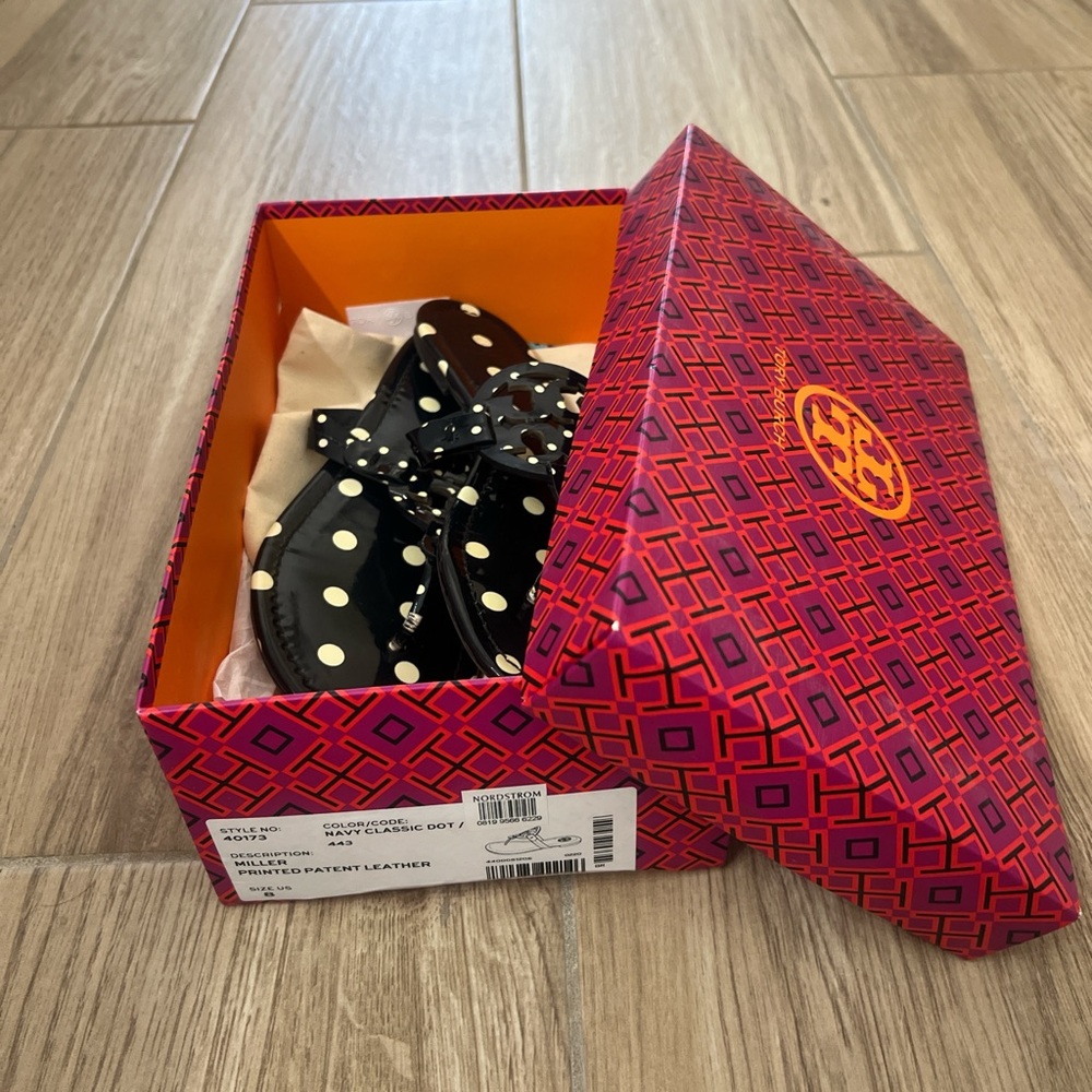 Tory Burch miller navy classic dot